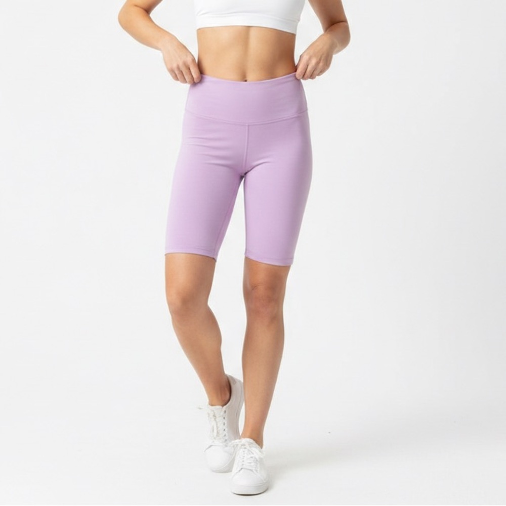 BP High-Waisted Lilac Biker Shorts Activewear XSMALL